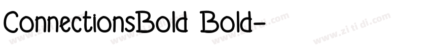 ConnectionsBold Bold字体转换